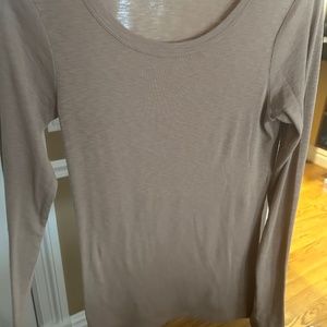 Michael Stars Beige Long sleeve tee